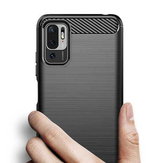 Cover til Xiaomi Poco M3 Pro 5G / Redmi Note 10 5G, Techsuit, Carbon, Sort