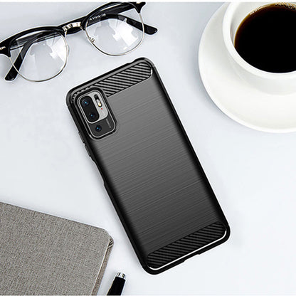 Cover til Xiaomi Poco M3 Pro 5G / Redmi Note 10 5G, Techsuit, Carbon, Sort