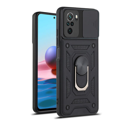 Cover til Xiaomi Poco M5s / Redmi Note 10S / Note 10, Techsuit, CamShield, Sort