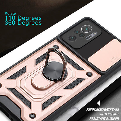 Cover til Xiaomi Poco M5s / Redmi Note 10S / Note 10, Techsuit, CamShield, Sort