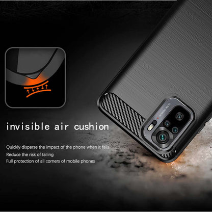 Cover til Xiaomi Poco M5s / Redmi Note 10S / Note 10, Techsuit, Carbon, Sort