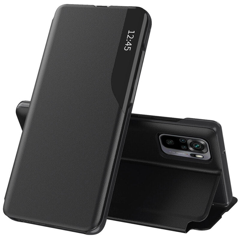 Cover til Xiaomi Poco M5s / Redmi Note 10S / Note 10, Techsuit, eFold, Sort