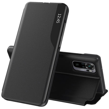 Cover til Xiaomi Poco M5s / Redmi Note 10S / Note 10, Techsuit, eFold, Sort