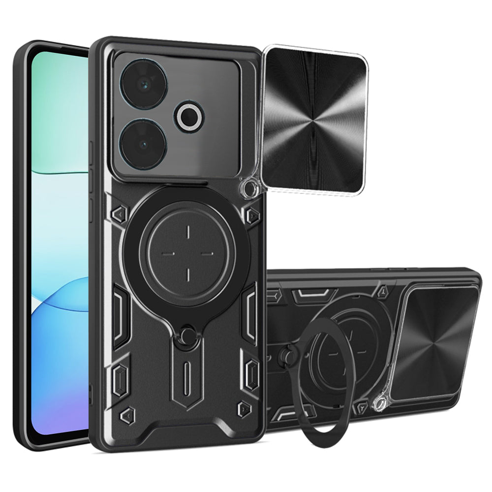 Cover til Xiaomi Poco M6 4G / Redmi 13, Techsuit, CamGuard Pro, Sort