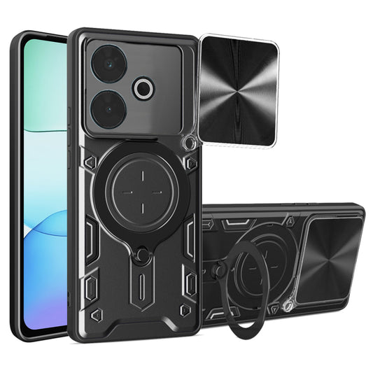 Cover til Xiaomi Poco M6 4G / Redmi 13, Techsuit, CamGuard Pro, Sort