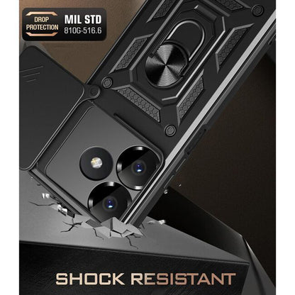 Cover til Xiaomi Poco M6 4G / Redmi 13, Techsuit, CamShield, Sort