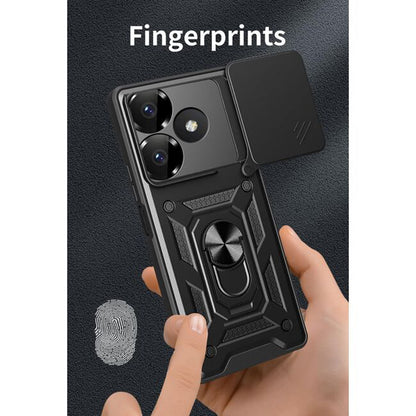 Cover til Xiaomi Poco M6 4G / Redmi 13, Techsuit, CamShield, Sort