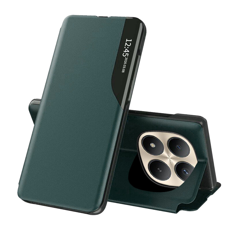 Etui til Xiaomi Poco M8 Pro / Redmi Note 15 Pro+ 5G, Techsuit, eFold, Mørkegrøn