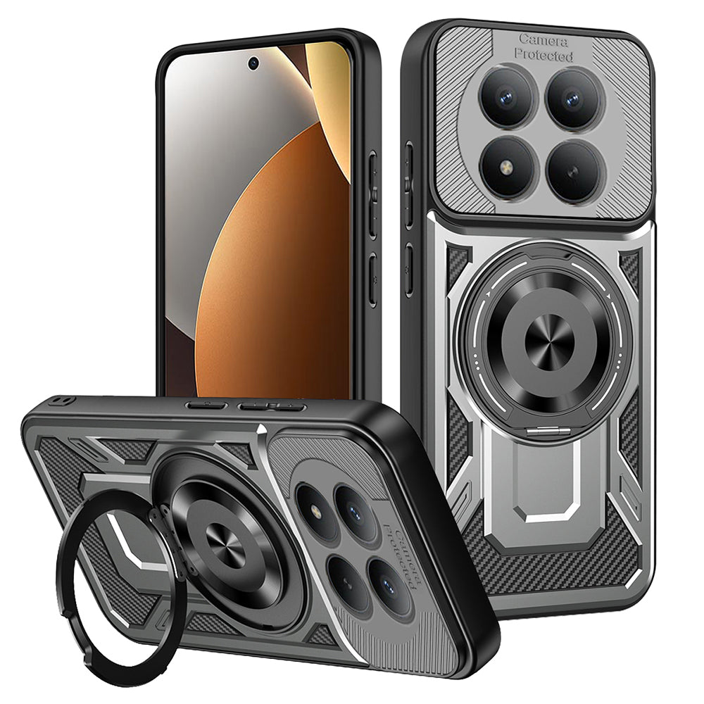 Etui til Xiaomi Poco M8 Pro / Redmi Note 15 Pro+ 5G, Techsuit, RuggedCam, Grå