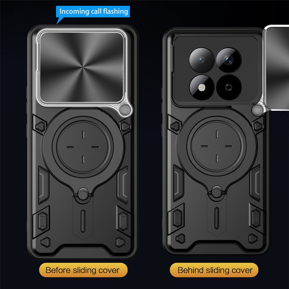 Etui til Xiaomi Poco M8 / Redmi Note 15 5G / Note 15 4G, Techsuit, CamGuard Pro, Sort