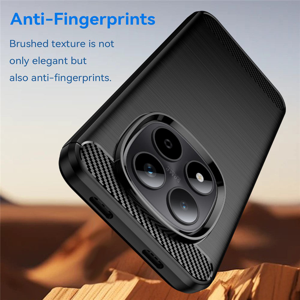 Etui til Xiaomi Poco M8 / Redmi Note 15 5G / Note 15 4G, Techsuit, Carbon, Sort