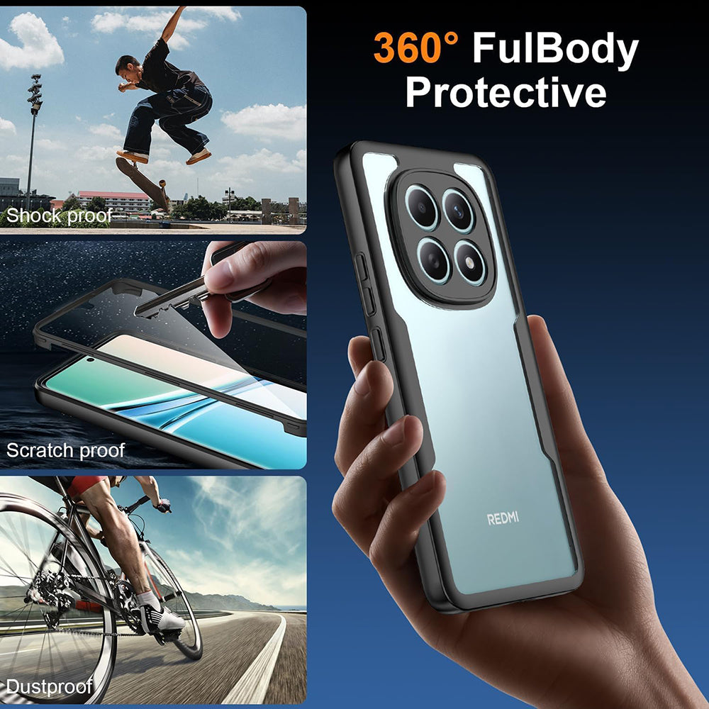 Etui til Xiaomi Poco M8 / Redmi Note 15 5G, Techsuit, ColorVerse 360, Sort