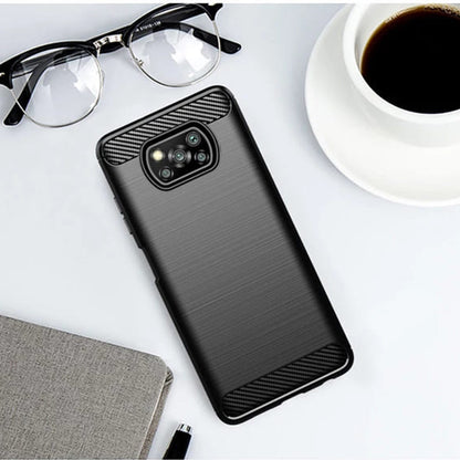 Cover til Xiaomi Poco X3 Pro / X3 NFC / X3, Techsuit, Carbon, Sort