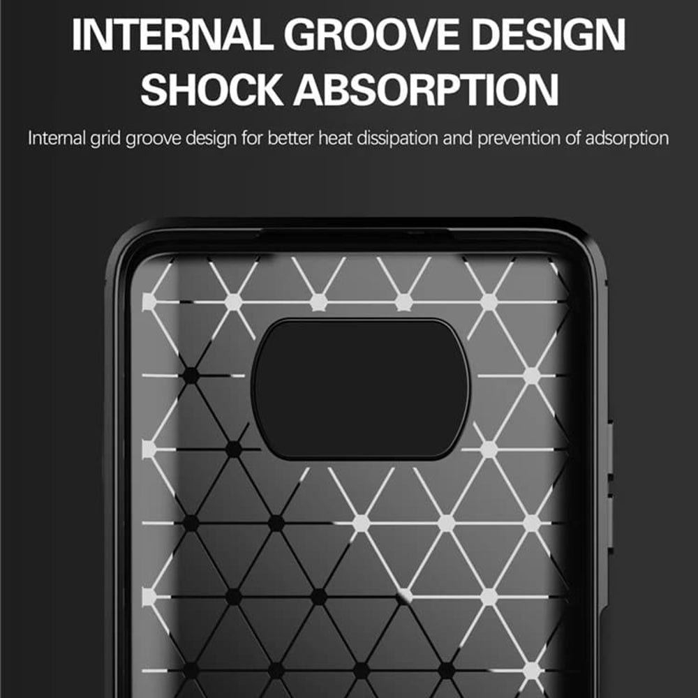 Cover til Xiaomi Poco X3 Pro / X3 NFC / X3, Techsuit, Carbon, Sort