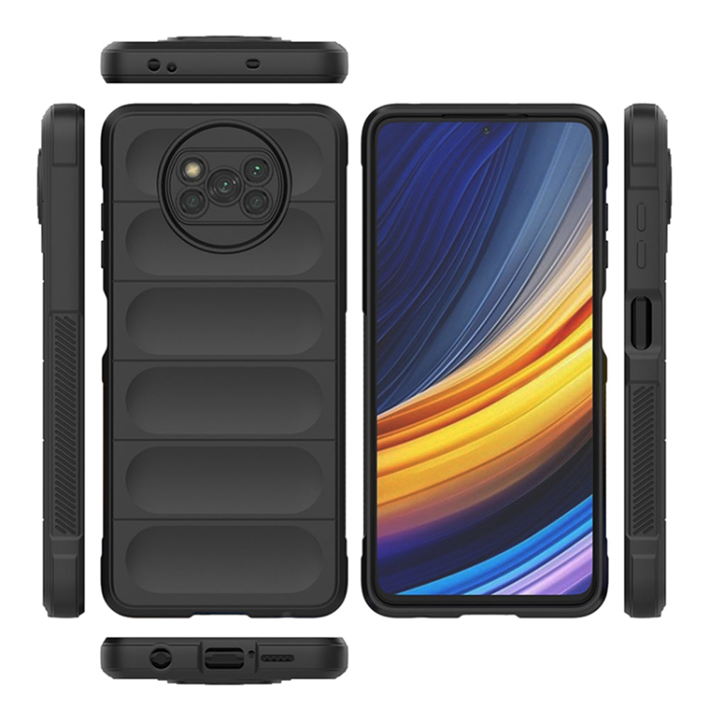 Cover til Xiaomi Poco X3 Pro / X3 NFC / X3, Techsuit, Magic Shield, Sort