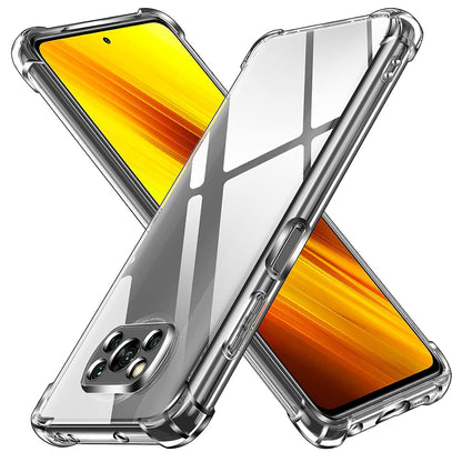 Cover til Xiaomi Poco X3 Pro / X3 NFC / X3, Techsuit, Stødabsorberende Klar, Transparent