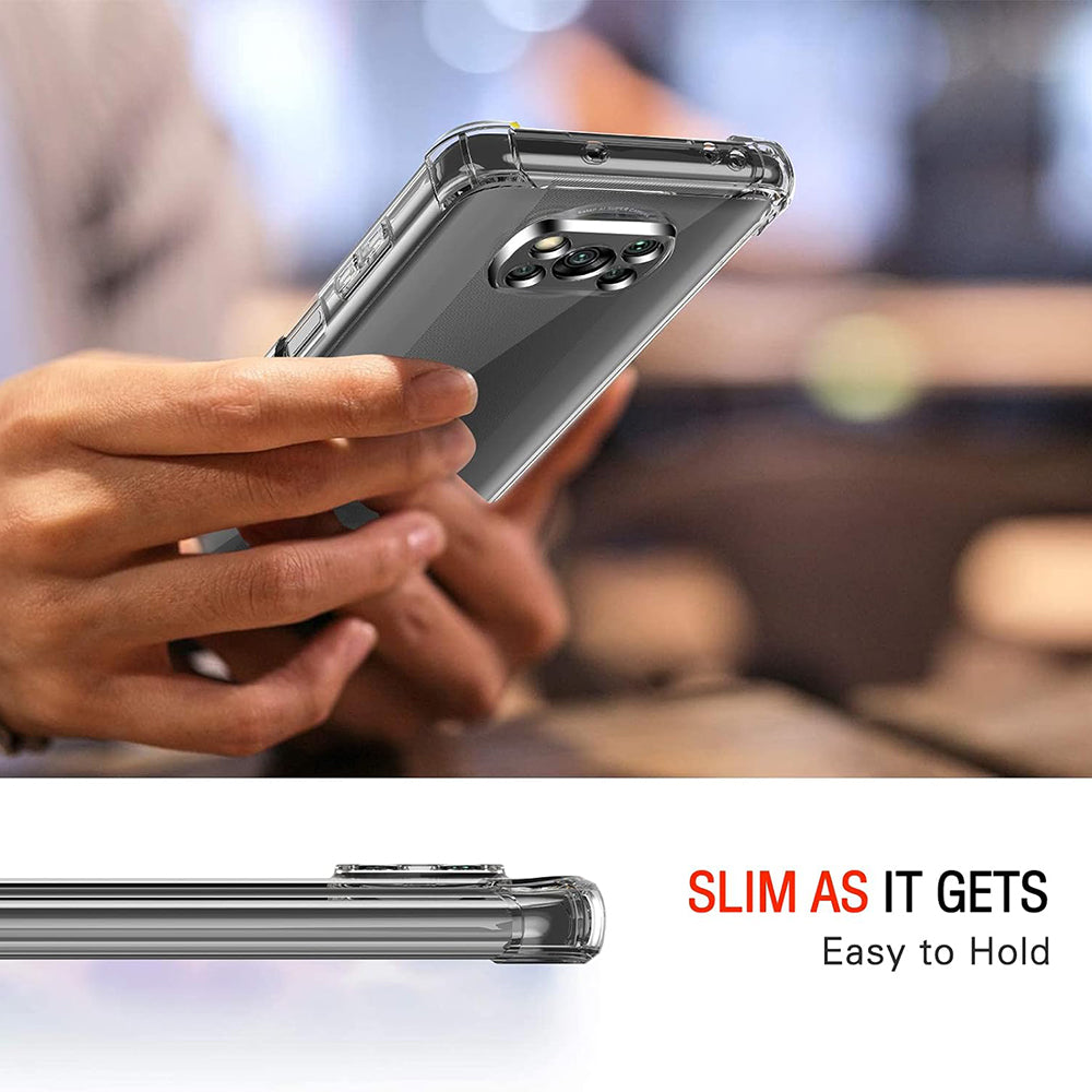Cover til Xiaomi Poco X3 Pro / X3 NFC / X3, Techsuit, Stødabsorberende Klar, Transparent