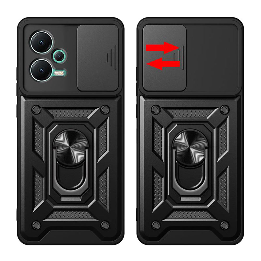 Cover til Xiaomi Poco X5 / Note 12 5G, Techsuit, CamShield, Sort