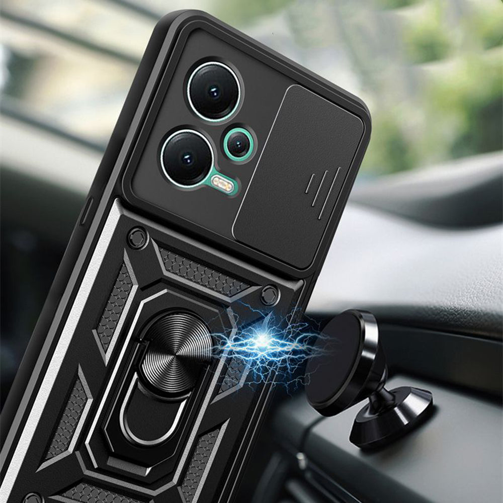 Cover til Xiaomi Poco X5 / Note 12 5G, Techsuit, CamShield, Sort