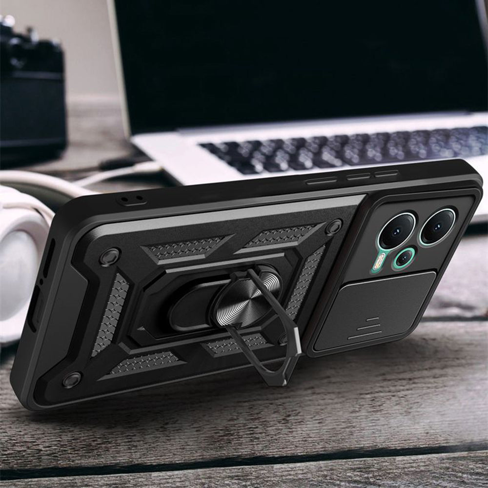 Cover til Xiaomi Poco X5 / Note 12 5G, Techsuit, CamShield, Sort