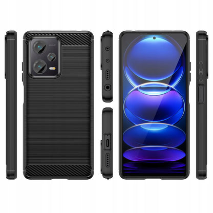 Cover til Xiaomi Poco X5 / Note 12 5G, Techsuit, Carbon, Sort
