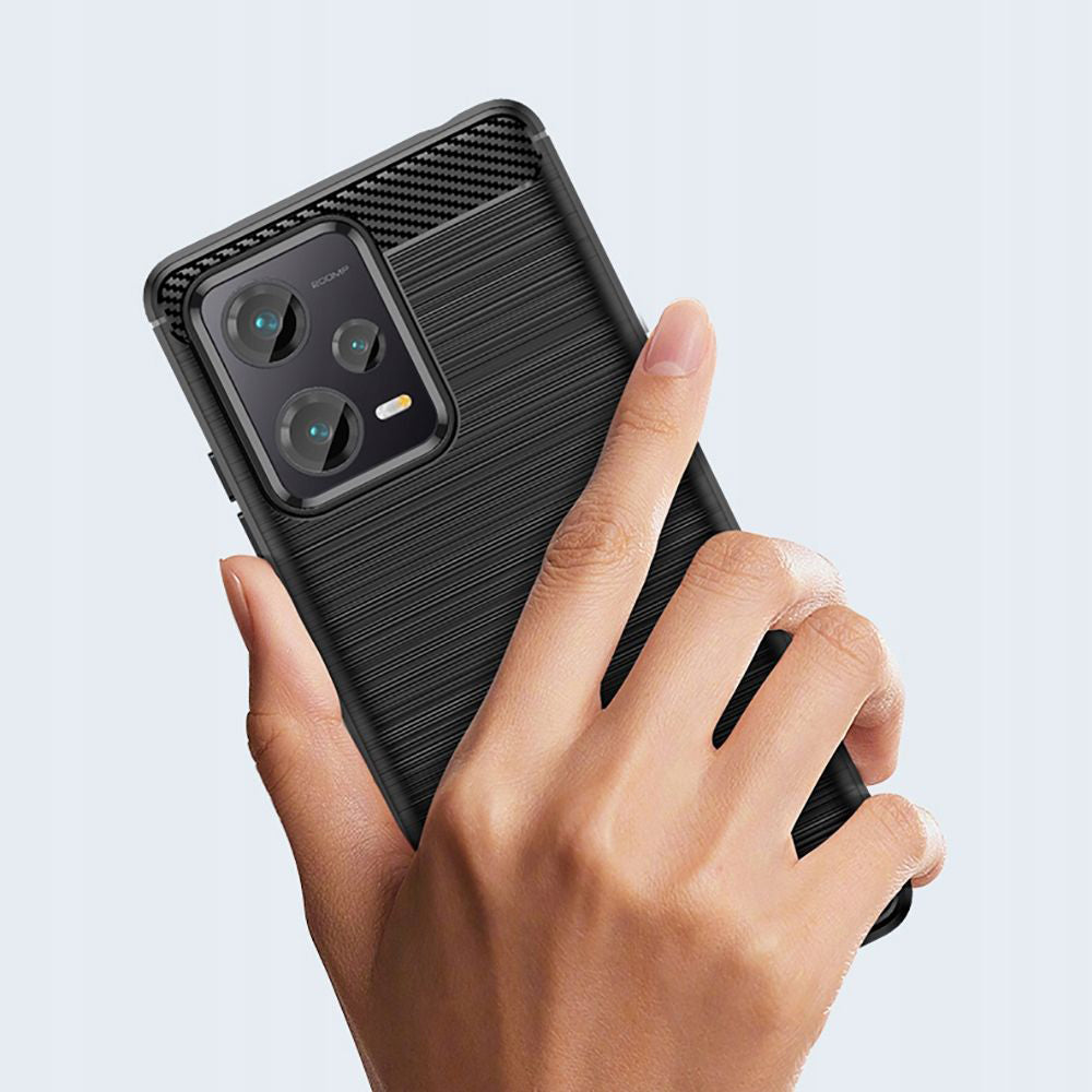 Cover til Xiaomi Poco X5 / Note 12 5G, Techsuit, Carbon, Sort