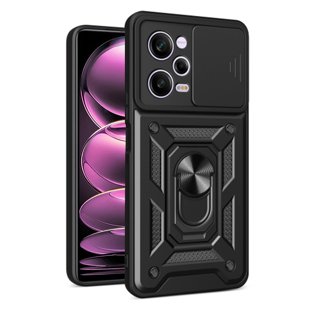 Cover til Xiaomi Poco X5 Pro / Redmi Note 12 Pro 5G, Techsuit, CamShield, Sort
