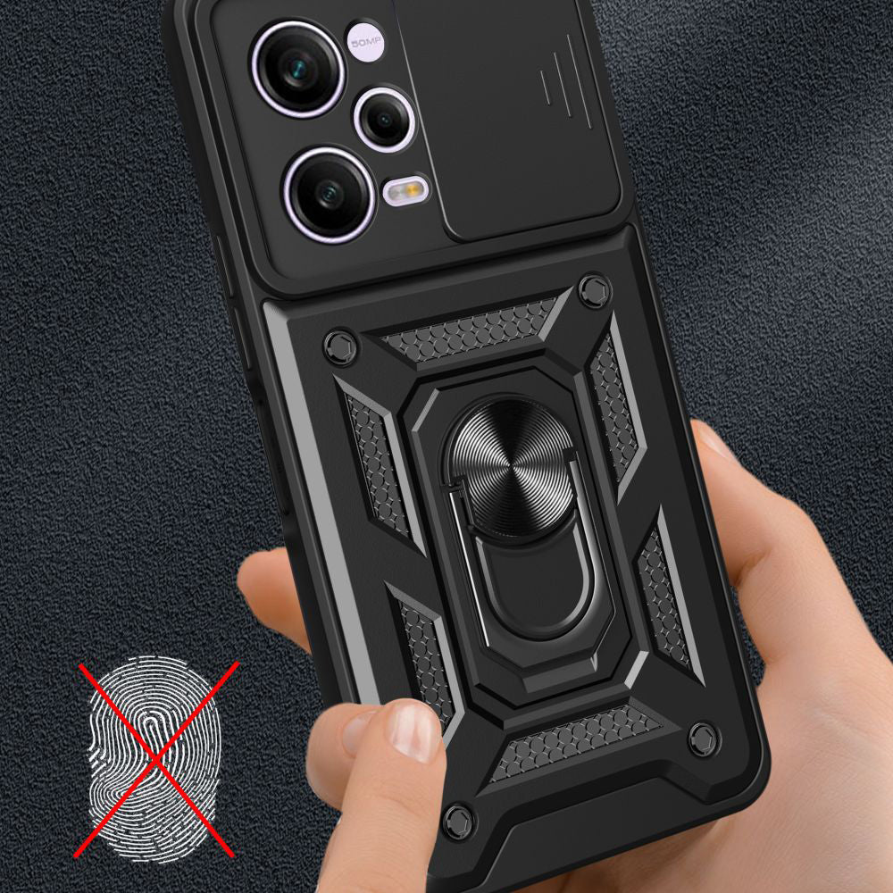 Cover til Xiaomi Poco X5 Pro / Redmi Note 12 Pro 5G, Techsuit, CamShield, Sort
