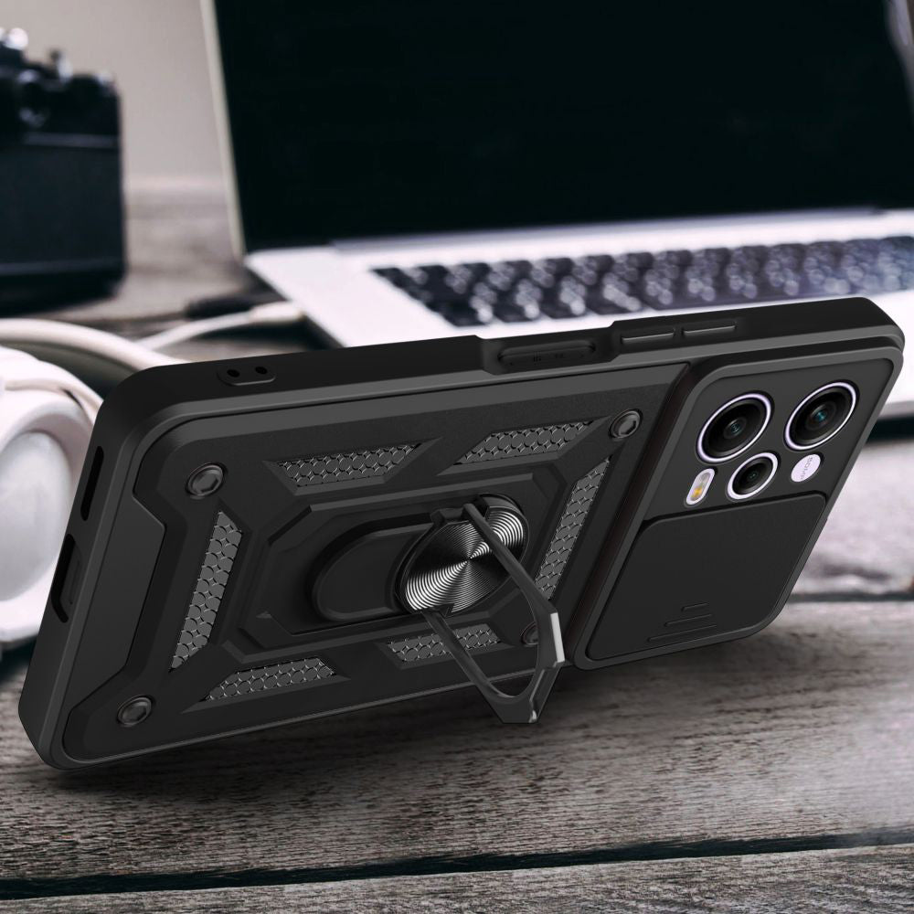 Cover til Xiaomi Poco X5 Pro / Redmi Note 12 Pro 5G, Techsuit, CamShield, Sort
