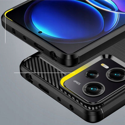 Cover til Xiaomi Poco X5 Pro / Redmi Note 12 Pro 5G, Techsuit, Carbon, Sort