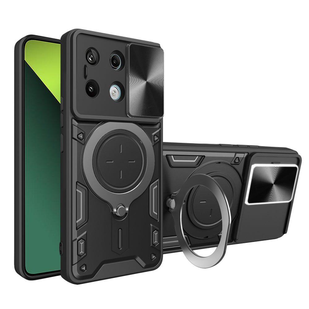 Cover til Xiaomi Poco X6 / Note 13 Pro 5G, Techsuit, CamGuard Pro, Sort