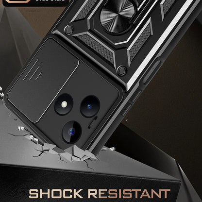 Cover til Xiaomi Poco X6 / Note 13 Pro 5G, Techsuit, CamShield, Sort