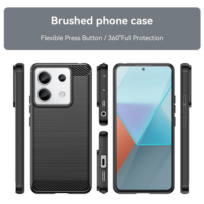Cover til Xiaomi Poco X6 / Note 13 Pro 5G, Techsuit, Carbon, Sort