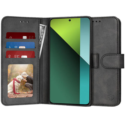 Cover til Xiaomi Poco X6 / Note 13 Pro 5G, Techsuit, Diary Book, Sort