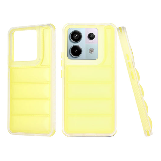 Cover til Xiaomi Poco X6 / Note 13 Pro 5G, Techsuit, Wave Shield, Gul