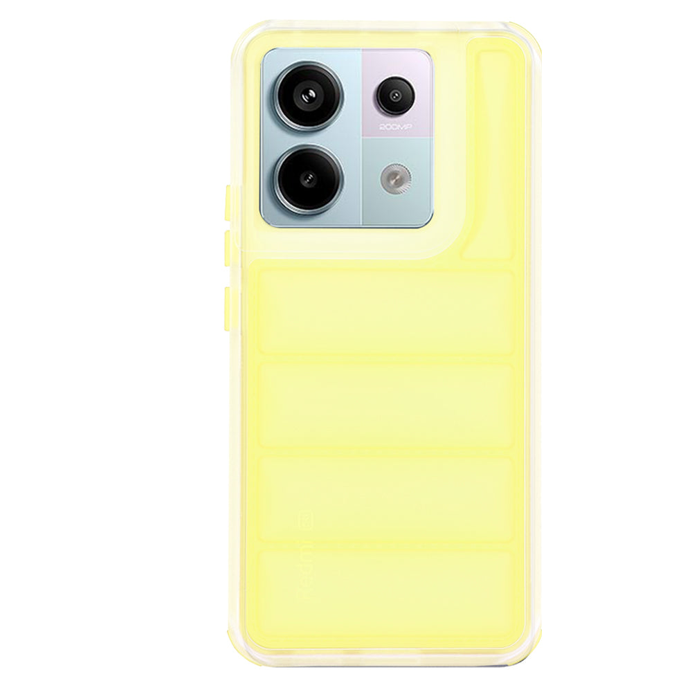 Cover til Xiaomi Poco X6 / Note 13 Pro 5G, Techsuit, Wave Shield, Gul