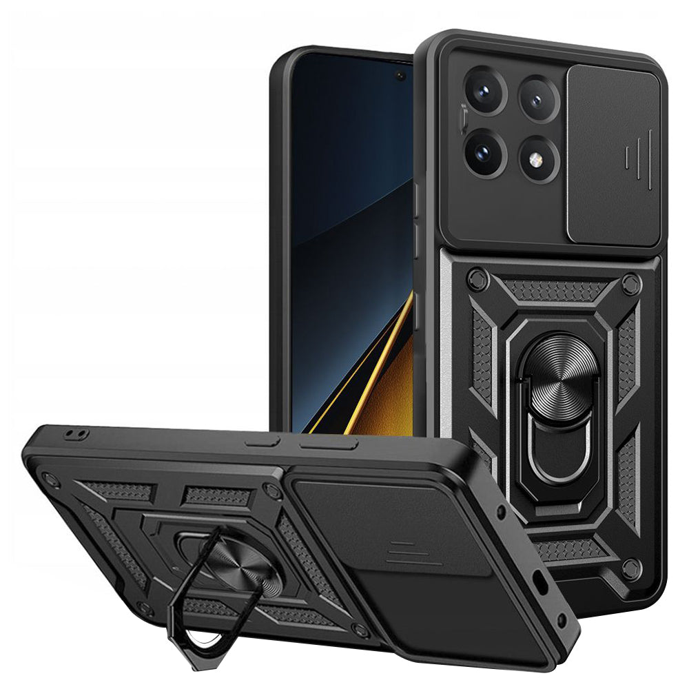 Cover til Xiaomi Poco X6 Pro, Techsuit, CamShield, Sort