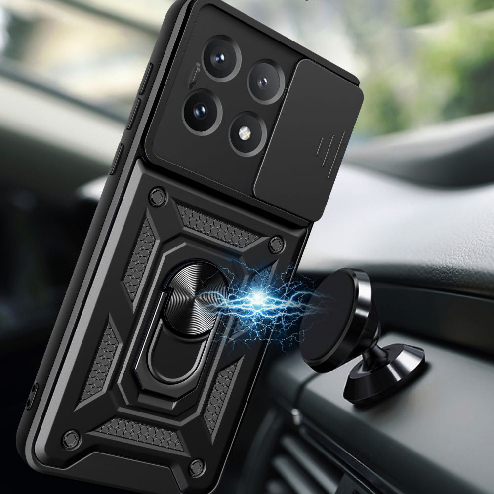 Cover til Xiaomi Poco X6 Pro, Techsuit, CamShield, Sort