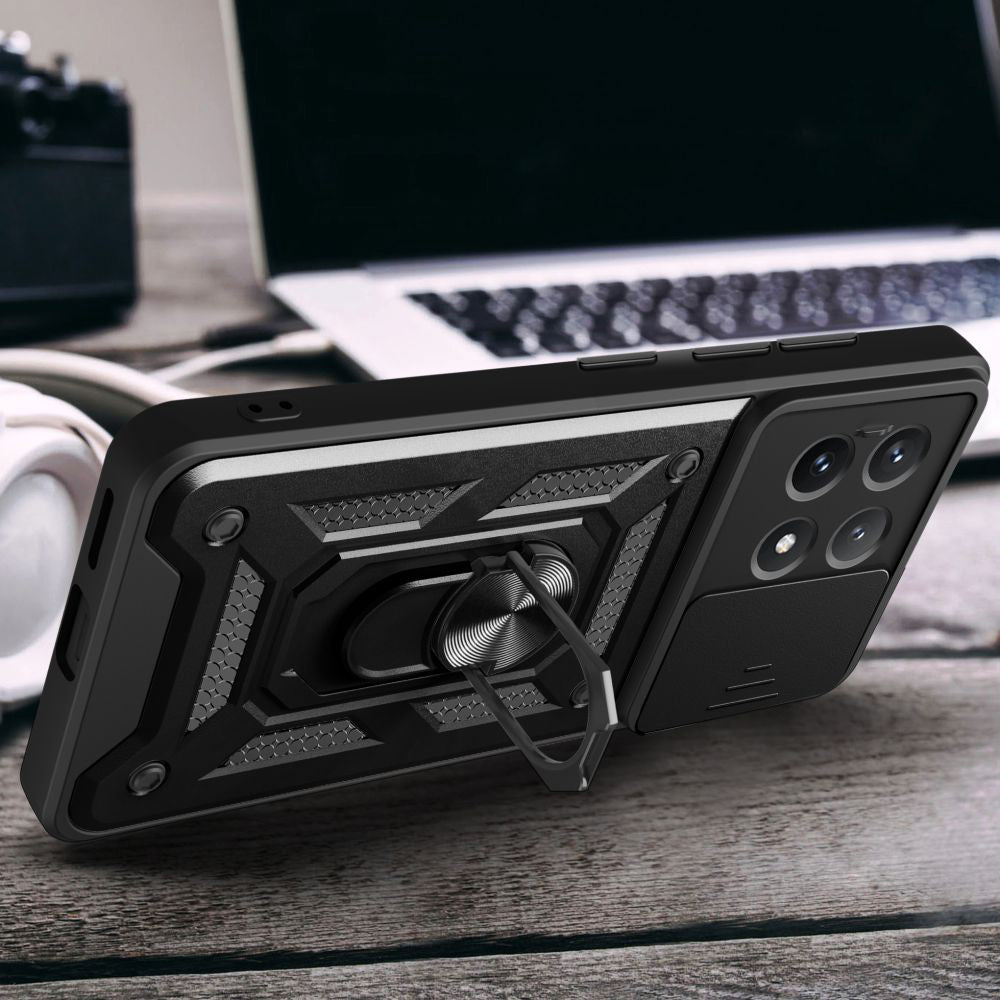 Cover til Xiaomi Poco X6 Pro, Techsuit, CamShield, Sort