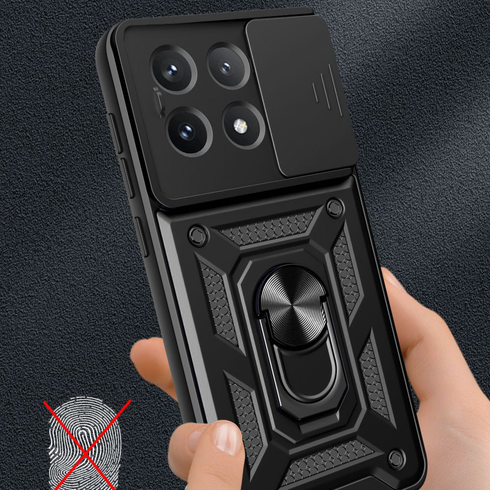 Cover til Xiaomi Poco X6 Pro, Techsuit, CamShield, Sort