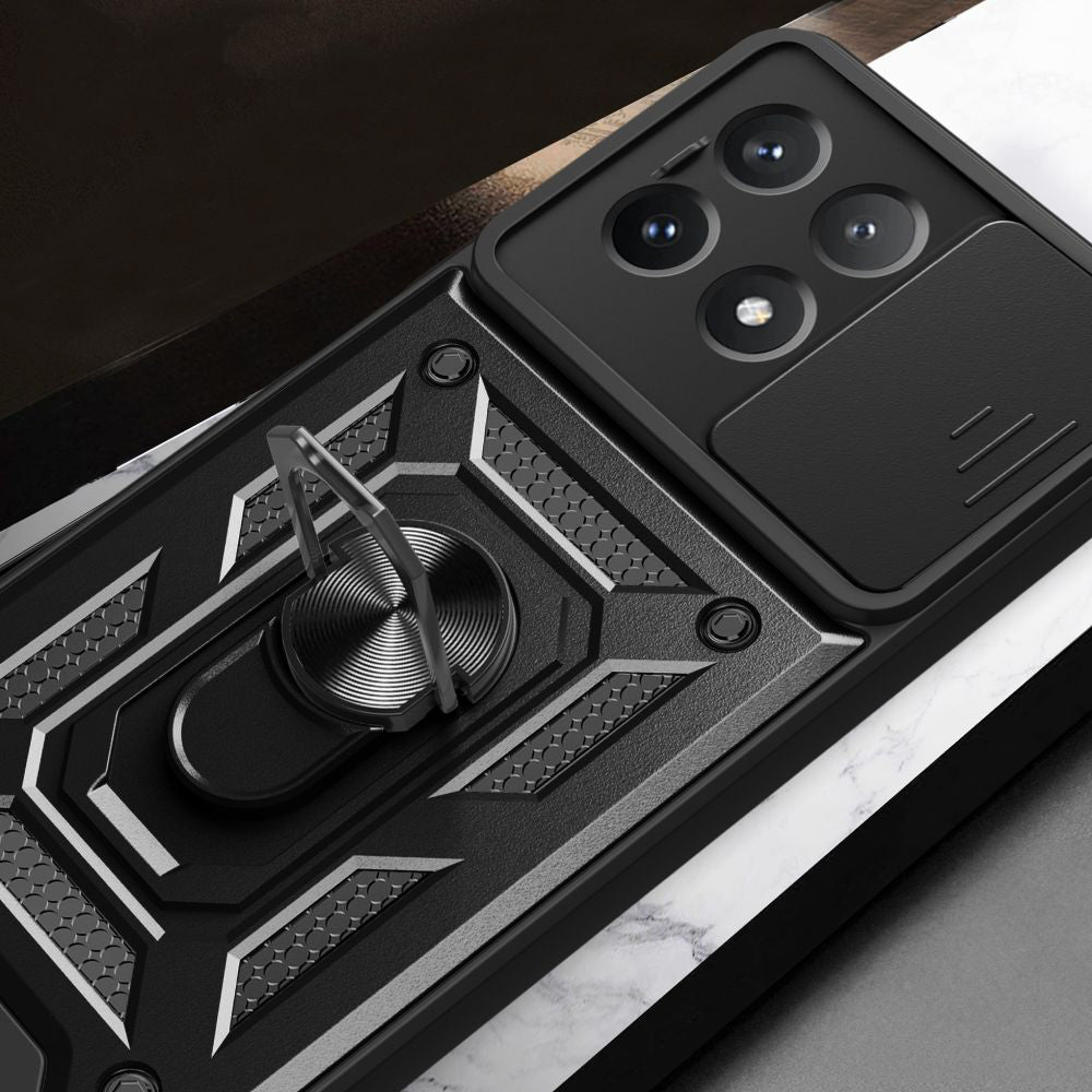 Cover til Xiaomi Poco X6 Pro, Techsuit, CamShield, Sort