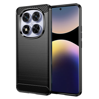 Cover til Xiaomi Poco X7 / Note 14 Pro 5G, Techsuit, Carbon, Sort