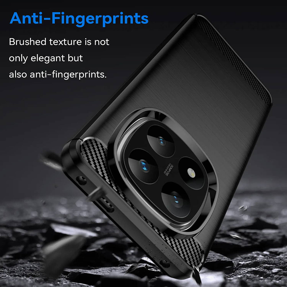 Cover til Xiaomi Poco X7 / Note 14 Pro 5G, Techsuit, Carbon, Sort