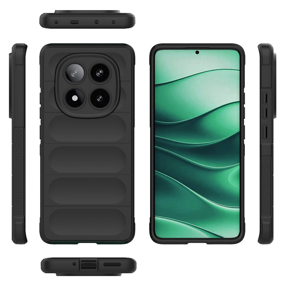 Cover til Xiaomi Poco X7 / Note 14 Pro 5G, Techsuit, Magic Shield, Sort