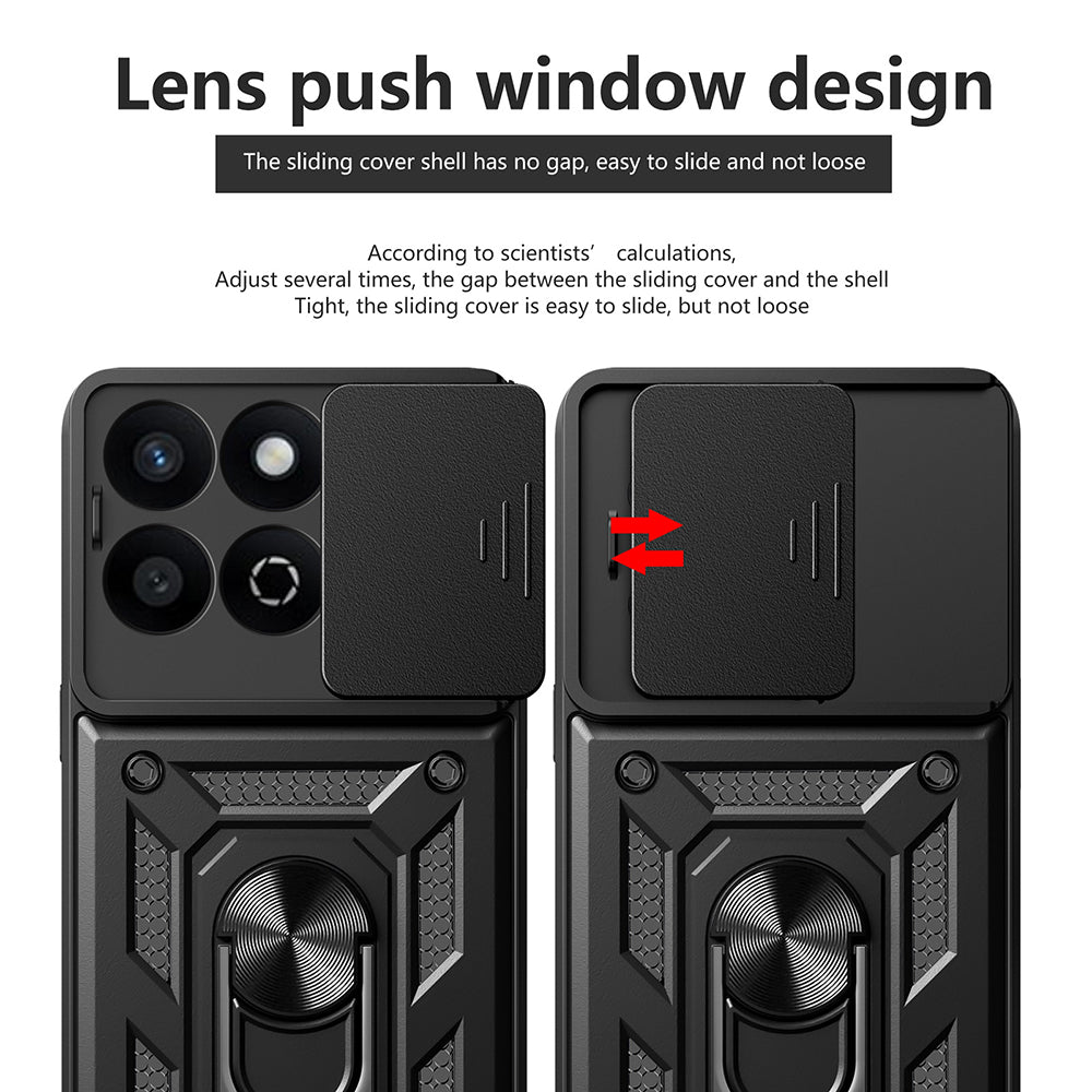 Cover til Xiaomi Poco X7 Pro, Techsuit, CamShield, Sort