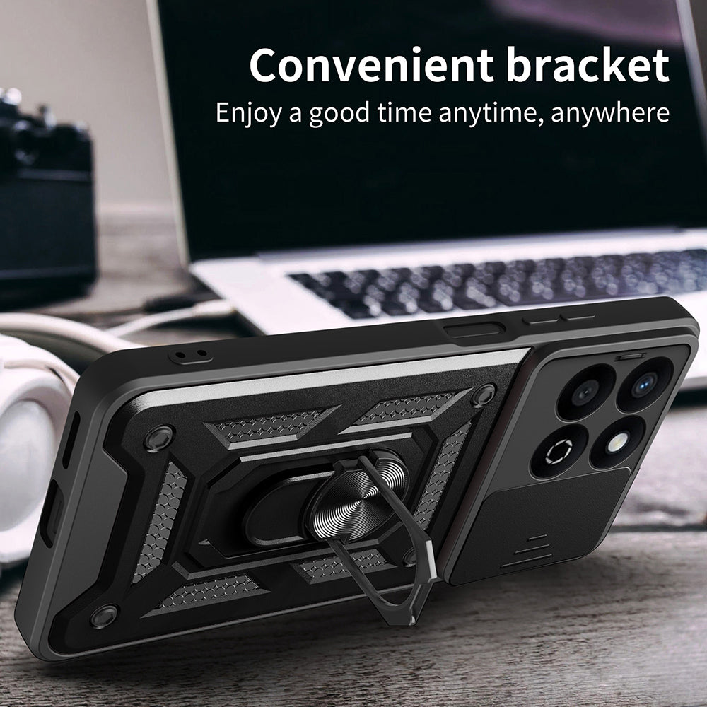 Cover til Xiaomi Poco X7 Pro, Techsuit, CamShield, Sort