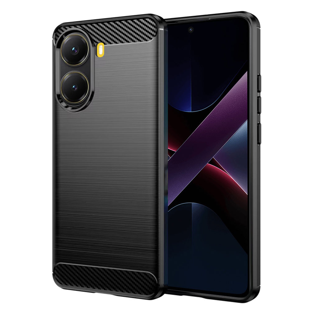 Cover til Xiaomi Poco X7 Pro, Techsuit, Carbon, Sort