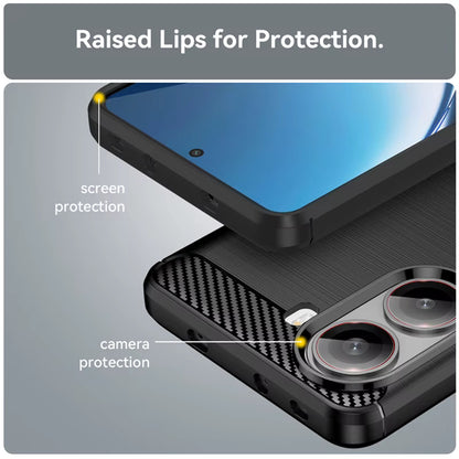 Cover til Xiaomi Poco X7 Pro, Techsuit, Carbon, Sort