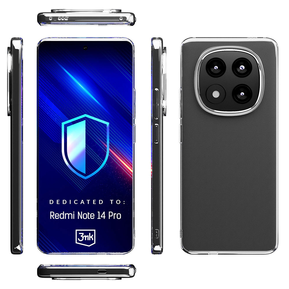 Cover til Xiaomi Poco X7 / Redmi Note 14 Pro 5G, 3MK, Klar, Transparent