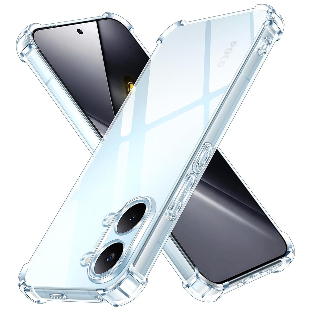 Etui til Xiaomi Poco X8 Pro Max, Techsuit, Shockproof Clear, Gennemsigtig